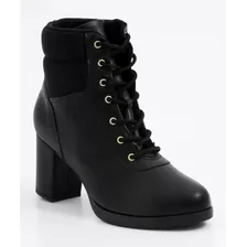 Bota Coturno Modare Protect Feminina Preto - Conforto