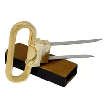 Saca-rolhas Duas Laminas Inox (pinça) Dourado Metalizado