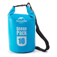 Bolsa Seca Tula Impermeable Playa Piscina Rio Naturehike 10l Color Azul