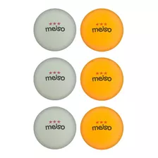 Pelotitas Pelota Ping Pong Meiso X 6 Unidades Pack 3 Estrell