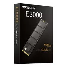Disco Duro Ssd M.2 Hikvision 256gb Pcie Nvme Hs-ssd E3000 Color Negro