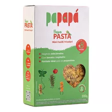 Mini Fusilli Tricolori Com Vegetais Papapa 200g