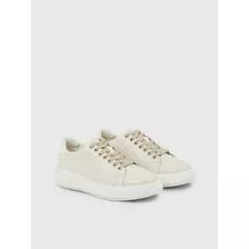 Zapatilla Raised Cupsole Lace Up Blanco Calvin Klein