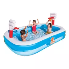 Piscina Inflable Con Aro De Basquet Bestway Para Niños