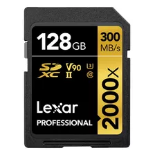 Memoria Sd Lexar Professional 128gb - W:300mb R:260mb 2000x
