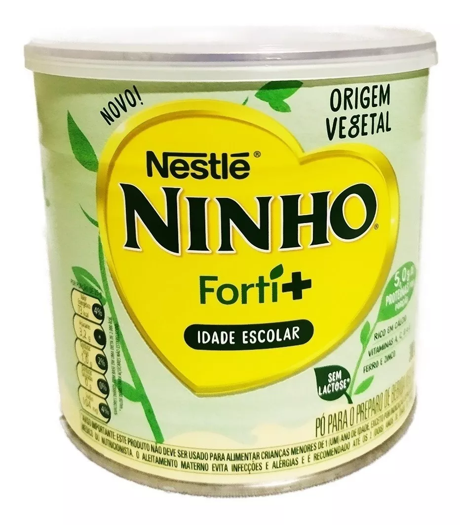 Fórmula Infantil Em Pó Nestlé Ninho Forti+ Origem Vegetal  Em Lata De 300g