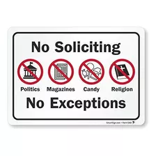 Smartsign No Solicitante - No Hay Excepciones Etiqueta | 5