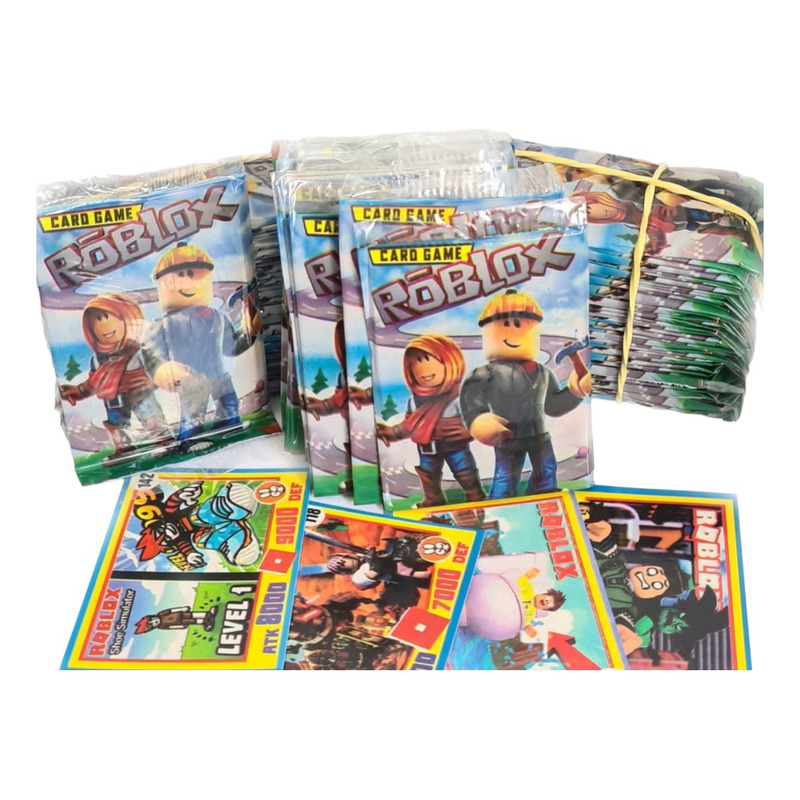 Kit 200 Cards Roblox = 50 Pacotinhos Figurinhas Coleção Bafô no Shoptime