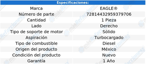 Soporte Motor Derecho Fiat Ducato L4 2.3l Diesel Turbo 08-14 Foto 4