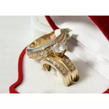 Trio Anillos Oro 10 Kilates