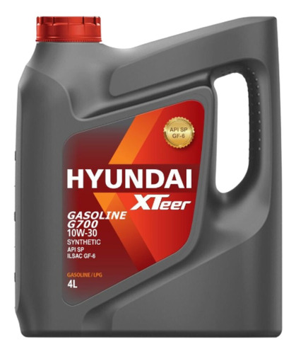 Aceite 10w-30 Hyundai Xteer Gasoline G700 Sp / 4lts. Foto 2