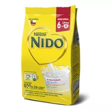 Leche En Polvo Nido® Entera Bolsa 800g Sabor Natural