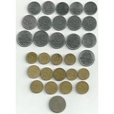 10 E 20 Centavos 1945 + 1 Cruzeiro 1979 + 26 Moedas Antigas