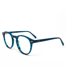 Óculos Bloqueador Anti Luz Azul Lp Vision - Redondo Azul