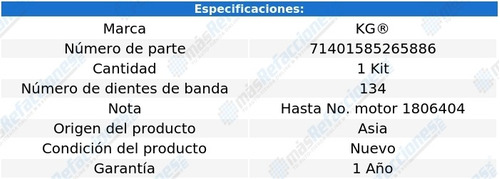 Kit Distribucin Bomba Agua 206 L4 1.6l 01-09 Foto 6