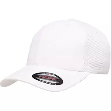 Gorra Ajustada Flexfit Ultrafibre Airmesh, Blanca, Extragran