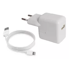 Carregador Compatível Com iPhone 5c 5s 6 iPad Fonte Usb 10w