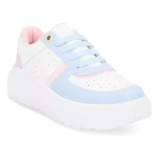 Tenis Niña Casual Azul 400-29