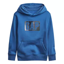 Blusa Moletom Infantil Gap Menino Azul 6/7 Anos S Autêntica