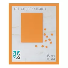 Art Nature : Pack X 10 Hojas A4 De 90 Gr : Color Naranja