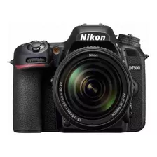  Nikon Kit D7500 + Lente 18-55mm Vr Dslr Cor Preto