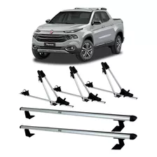 Rack Caçamba Fiat Toro + 3 Transbike Suportes Bike Sanremo