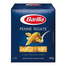 Fideos Barilla Penne Rigate Nº 73 500 Gr. Origen Italia