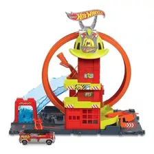 Hot Wheels City Pista De Juguete Súper Estación De Bomberos