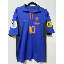 Camisa Holanda Euro 2000 Vs Dinamarca Bergkamp 10 Oficial