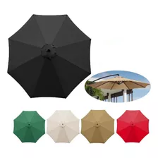 Capa De Guarda-chuva De Tecido Ut 3m E 6 Braços Para Pátio.