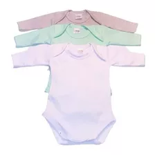 Bodys Para Bebé Prematuro Pack X 3 Unid. 100% De Algodón