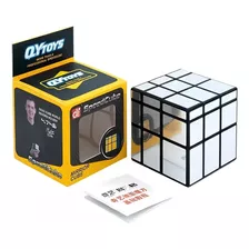 Cubo Rubik Qiyi Mirror 3x3 Speed Dorado Color De La Estructura Plateado