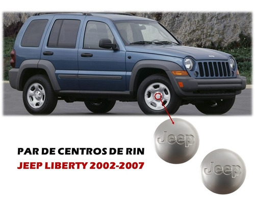 Par De Centro De Rin Jeep Liberty 2002-2007 55 Mm Foto 3