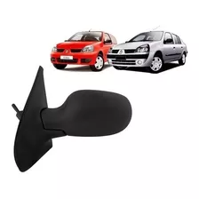 Retrovisor Renault Clio 2000 A 2012 Preto Com Controle