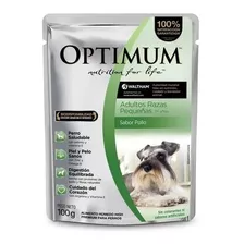 Optimum Perro Adulto Raza Pequeña Sobre De 100g X12unidades