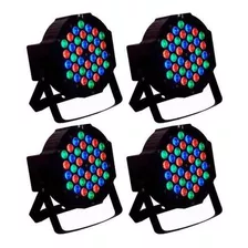 Canhão Refletor Led Rgb Bivolt Dmx Slim 36 Leds (kit 4)