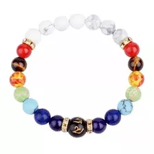 Pulsera Yoga 7 Chakras Volcanica Energia Curativa