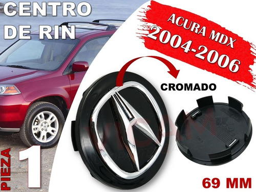 Centro De Rin Acura Mdx 2004-2006 69 Mm (negro) Foto 2