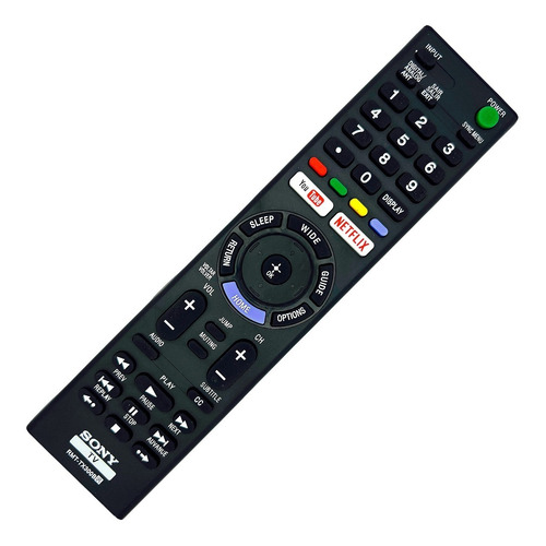 Control Remoto Sony Smart Tv Netflix Youtube + Funda Y Pila
