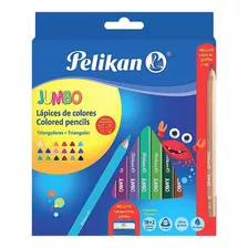 Caja 18 Lápices Colores Escolares Pelikan+sacapuntas