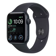 Apple Watch Se 44mm (gps, Aluminio, Correa Deportiva) Color De La Caja Azul Medianoche/patrón Color De La Malla Azul Medianoche/patrón