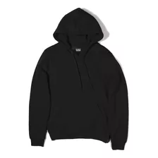 Hoodie Hombre Básica Color Negro