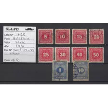 Lote725 Austria Serie No Completa Año 1916 Yvert# 49-59 Taxe