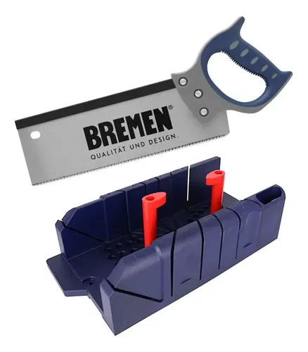 Caja Para Ingletes Bremen 7492 + Serrucho Costilla 3377 Dgm
