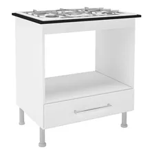 Balcão Cozinha Para Cooktop 5 Bocas 75cm 1 Gaveta C/tampo