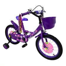 Bicicleta De Niños Fantasy Violeta Rodado 16 - Deportiva Y D