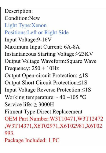 Balastra Hid Xenon 35w D2 Acura Rl Tl Tsx Honda Mazda 3 Foto 9