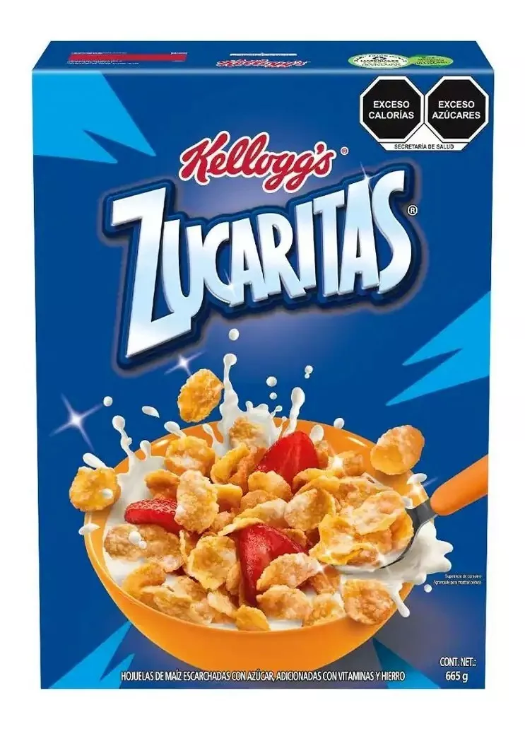 Cereal Zucaritas Kellogg's De 1.2kgs Hojuelas De Maíz Azúcar