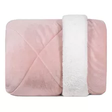 Edredom King Size Hedrons Plush/sherpa Rosa Poema