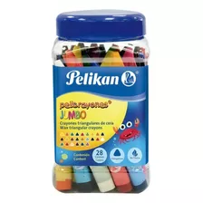 28 Crayones Jumbo Cera Colores Pelikan Niños Escolar Dibujo